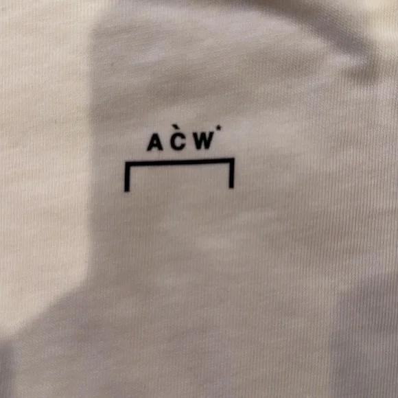 A-COLD-WALL* Long Sleeve Shirt - White with Blue, Red, and Yellow Accents - Picture 2 of 3